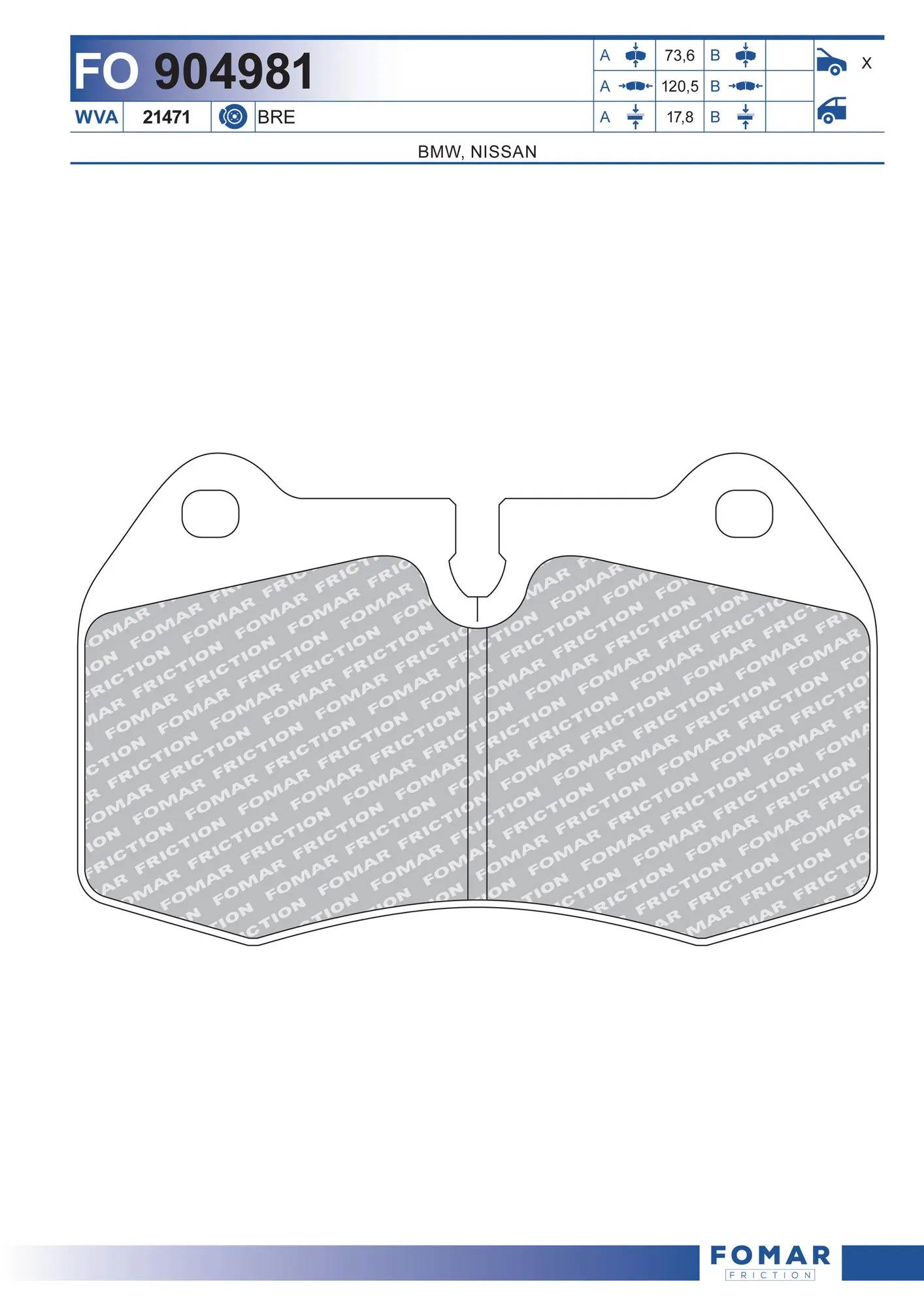 Brake Pad Set, disc brake